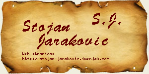Stojan Jaraković vizit kartica